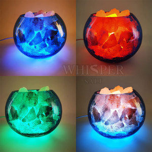 Lampe d'Ambiance au Sel RGB la Plus Vendue, Lampe d'Ambiance au Sel RGB en Cristal Naturel, Décoration d'Intérieur, Lampe d'Ambiance au Sel RGB - Product Image 4