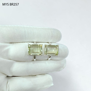 Bagues en argent sterling 925 avec améthyste verte naturelle facettée, design unique, bagues en pierres précieuses facettées - Product Image 1