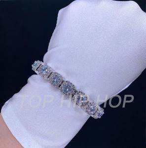 Fashion Jewelry Chain Lab Diamond Fashion Zircon Bracelet New Design Cute Bling Bing Tennis Chain Bracelet for <b>Men</b> - Product Image 4