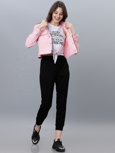 Vente en gros de vestes en denim délavé à la mode pour femmes de grande taille Décorations de camouflage brodé Design tricoté respirant - Product Image 4