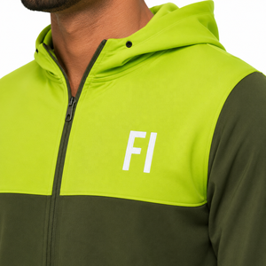 Men's Two Tone <b>Zip</b> Hoodies Lightweight Sweatshirt Athletic Training Tracksuit Breathable Activewear Streetwear OEM ODM Wholesale - Product Image 5