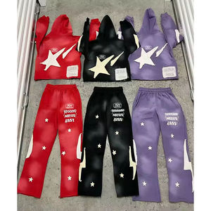 Conjuntos de Dos Piezas Personalizados: Sudaderas con Cremallera Completa y Pantalones Acampanados, Chándal Oversize para Hombre, Ropa Deportiva para Entrenamiento y Jogging - Product Image 2