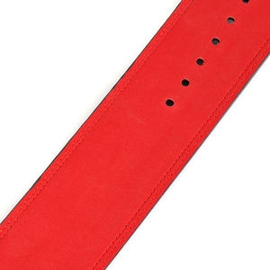 Cinturón de levantamiento de pesas de cuero para entrenamiento de sentadillas, soporte lumbar transpirable antideslizante para gimnasio y fitness - Product Image 3