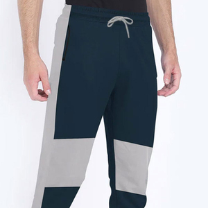 Men's Color Blocked Sweatpants Elastic Waist Drawstring Casual Joggers Side Pockets Breathable Spandex Polyester Autumn Wear - Product Image 3