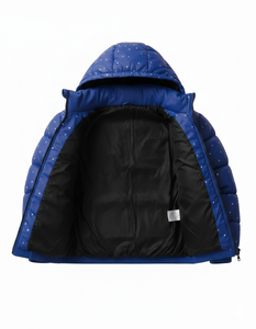 Chaqueta Acolchada Azul con Capucha para Hombre de Alta Calidad, Abrigo de Invierno Ligero, Ropa Casual de Calle, Prenda Exterior Cálida, Venta al Por Mayor - Product Image 5