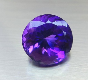 Piedra Preciosa de Amatista Natural, Amatista Suelta con Corte Redondo, Piedra Preciosa Certificada, Cristal de Cuarzo Morado para Joyería - Product Image 4