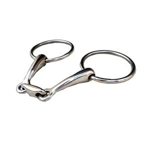 Bocado de Acero Inoxidable Ajustable para Caballos - Diseño Flexible para Entrenamiento y Competición 135mm/145mm EQUILUX HANDCRAFT BOUTIQUE - Product Image 1