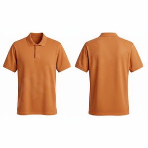 Polo personnalisé uni à manches courtes en mélange de coton respirant pour l'été, T-shirt décontracté, logo personnalisé, vente en gros - Product Image 2