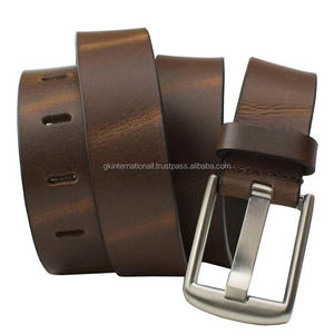 Factory OEM Wholesale <b>Men's</b> Fashion Luxury <b>Leather</b> Casual <b>Belt</b> Custom Nickel Plated Alloy Pin Buckle <b>Men's</b> Cowhide <b>Belt</b> - Product Image 5