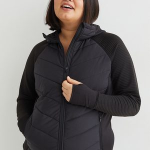 Nouvelle conception de veste matelassée imperméable pour femmes, style blazer, avec capuche amovible et logo imprimé - Product Image 1