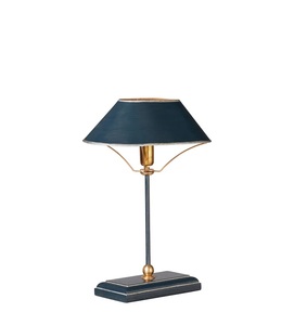 Lámpara de Mesa Metálica Midnight Halo con Pantalla Cónica Ancha, Construcción de Hierro Premium, Iluminación Ambiental Cálida para Interiores Elegantes - Product Image 2