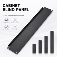 1U 2U 3U 4U 6U Einfach zu Installierende 19 Zoll Schwarze SPCC-Material Rack-Blindplatte für Netzwerkverkabelung auf Lager