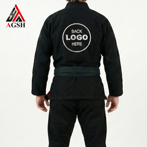 Kimono de Jiu-Jitsu pour enfants, tissage perlé, 100% coton, léger, durable, avec ceinture blanche, logo sur le devant, approuvé par l'IBJJF, unisexe - Product Image 2