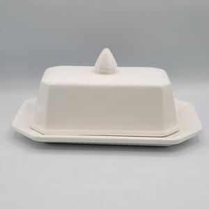 Mantequillera Artesanal Esmaltada con Tapa de Agarre Suave, Base Rectangular para Servir, Almacenamiento Duradero de Mantequilla para Cocinas Elegantes - Product Image 6