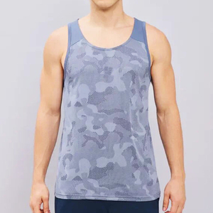 PASUXI Casual Quick Dry Moisture Wicking Fitness Stringer Cotton Ribbed Tank Top Men's Gym Workout <b>Singlet</b> Breathable <b>Running</b> - Product Image 1