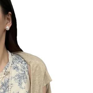 Pendientes de Plata de Ley 925 de Joyería Real, Perlas Naturales de Alta Calidad de 9-10 mm, Venta al por Mayor del Fabricante con Caja de Regalo - Product Image 5