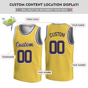 Camisetas de Baloncesto Sublimadas de Alta Calidad, Secado Rápido, Personalizadas con Impresión, para Entrenamientos, Partidos y Eventos Deportivos - Product Image 3