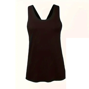 OEM Custom 100% Cotton Heavyweight Training Vest Bodybuilding Muscle Fitness Stringer <b>Running</b> <b>Singlet</b> Gym tank Top for Women - Product Image 2
