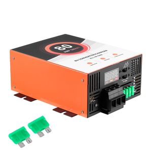 Convertitore di Potenza per Camper da 80 Ampere, Caricabatterie Intelligente 110V AC 12V DC Multistadio, Funzionamento a 13V 16.5V per Sistemi Elettrici RV - Product Image 1
