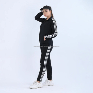 Nardon Apparel Custom Brand Quality Breathable Cotton Plain Girls <b>Velour</b> <b>Tracksuits</b> Wholesale <b>Tracksuit</b> Women - Product Image 4