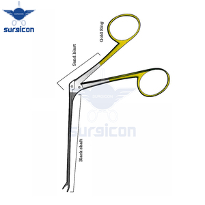 Pinzas de cocodrilo con eje angulado hacia abajo de 80 mm y punta de carburo de tungsteno TC GOLD para agarre preciso y manejo controlado - Product Image 3