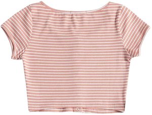 เสื้อครอปพิมพ์ลายโลโก้ตามสั่ง สำหรับเด็กผู้หญิง คอกลม แขนสั้น ทรงเข้ารูป ผ้าคอตตอน/สแปนเด็กซ์  แบบริบ  รักษ์โลก ลายดอกไม้ ขายส่ง - Product Image 4