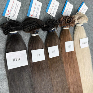 Extensiones de Cabello Tejidas a Mano de Tendencia 2025, 100% Cabello Humano Virgen Vietnamita, Color Personalizado, Suave y Sedoso, Calidad Premium - Product Image 4