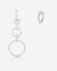 Diamond Statement Earrings Detachable <b>Huggies</b> Dangle Custom 14K <b>Solid</b> <b>Gold</b> 925 Silver Round Lab Grown Luxury Jewelry's Wholesale - Product Image 6