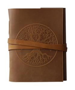 Carnet de croquis en cuir vintage Tree Life, couverture rigide, style médiéval, pour aquarelle, cadeau de voyage, haute qualité, taille personnalisée - Product Image 1