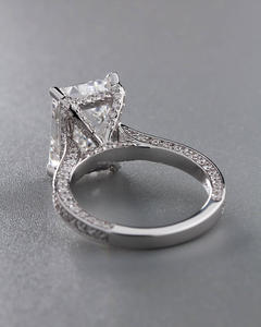 Diamante Cultivado en Laboratorio con Corte Esmeralda, Alta Calidad, Oro Amarillo/Rosa/Blanco de 14/18 Quilates, Certificado IGI, Diseño Elegante para la Vida Diaria, Regalo de Boda - Product Image 4