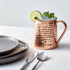 Tazas de limonada de cobre puro de 400 ml de la mejor calidad al por mayor, personalizables, para bebidas, ideales para picnics y fiestas, gran tamaño, estilo Moscú, ¡en oferta! - Product Image 2