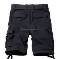 Shorts cargo décontractés pour hommes, tricotés, doublés, respirants, coupe décontractée, multi-poches, haute qualité