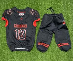 Jersey de Fútbol Americano Personalizado de Moda 2026, Logotipo/Número Cosido Personalizado, Ligero y Elástico, Ropa Deportiva Protectora para Equipos - Product Image 1