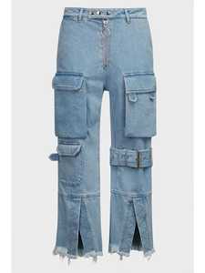 High Waist Wide Leg Denim Pants Women Loose Full Length Stonewashed Cotton Casual Jeans Spring Style - Product Image 3