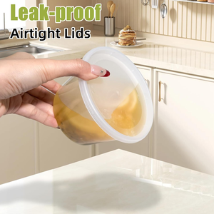 Contenedores Desechables de Plástico PP de 16 oz para Almacenamiento de Alimentos, Herméticos, con Tapas, 48 Unidades, para Fiestas, Diseño Moderno, Aptos para Congelador - Product Image 1