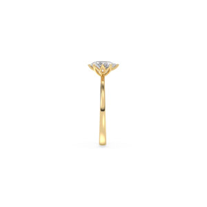 แหวนแต่งงานเพชรเม็ดเดี่ยว REYES คุณภาพสูง ทองคำแท้ 14K เพชร HPHT CVD ผลิตในห้องปฏิบัติการ ของขวัญวันครบรอบสุดเพอร์เฟกต์ เครื่องประดับสำหรับผู้หญิง - Product Image 5
