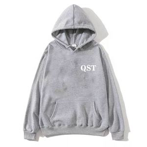 Sudadera con capucha de algodón 100% de peso pesado para hombre, sudaderas térmicas de Color negro para invierno, mezcla de algodón polar negro liso - Product Image 6