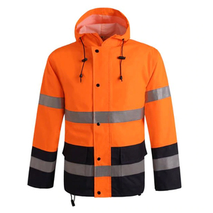 100% Waterproof Safety Jackets for <b>Men</b> Hi Vis Reflective Work Jackets Construction <b>Rain</b> <b>Coats</b> Best Quality Security Jackets - Product Image 3