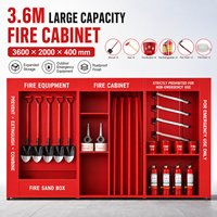 Armoire pour extincteur en acier robuste avec finition antirouille pour la sécurité des chantiers extérieurs