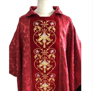 Nouvelle Chasuble Gothique de Haute Qualité en Gros, Prix d'Usine, 5 Couleurs, pour Pasteur, Prêtre, Moine, Célébrant, Style Vintage - Product Image 6
