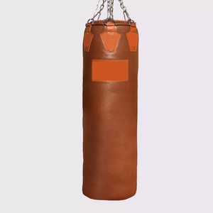Heavy Punching Bag for <b>Boxing</b> Training Eco-Friendly Adjustable Height Durable Leather Cotton Filled Zipper Closure Youth Adult - Product Image 4