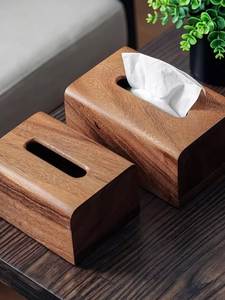 Boîte à mouchoirs en bois de qualité supérieure avec surface lisse et structure durable pour chambre à coucher, salon, bureau - Product Image 3