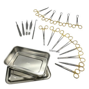 Kit d'instruments orthopédiques : Pinces Adson, Rétracteurs Senn, Ciseaux en acier inoxydable, certifiés CE ISO, vente en gros B2B par Grip Surgical - Product Image 1