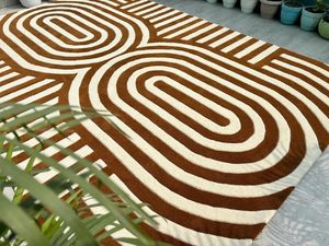 Luxury white brown Solid Color <b>rug</b> unique patter PET Friendly Features for Living <b>Space</b> Picnic Valentine's Day Gift Home - Product Image 2