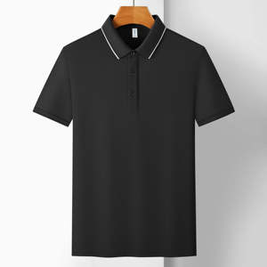 เสื้อโปโลแบบแห้งเร็วสำหรับทุกเพศ ผ้าถักซับเหงื่อ สีพื้น ปักโลโก้ รับผลิตแบบ OEM ODM ขายส่ง - Product Image 3