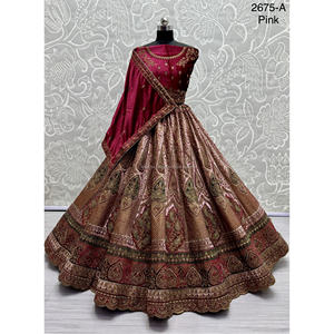 Nupcial Indio Desgaste Terciopelo Colecciones Para Novia Con Zarkhan Trabajo Por Fabzone - Product Image 1