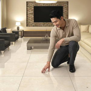 กระเบื้องปูพื้นพอร์ซเลน Vistaar Factory ขนาด 600x600 มม. 60x60 กันลื่น ทนกรด สีคอร์ฟอิวอรี่ 24x24 2x2 ดีไซน์เกรดพรีเมียม - Product Image 1