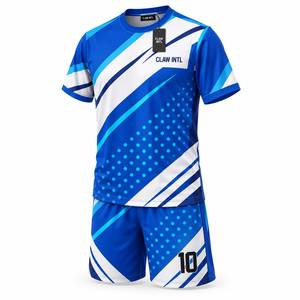 ชุดเสื้อฟุตบอลโพลีเอสเตอร์ 100% แบบซับลิเมชั่น แขนยาว แห้งเร็ว ระบายอากาศได้ดี พิมพ์ชื่อทีม สำหรับผู้ชาย ฤดูร้อน - Product Image 5