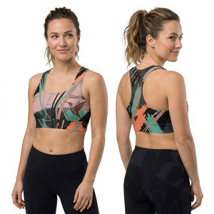 Soutien-gorge de sport respirant à sublimation avec logo personnalisé, anti-transpiration, toutes saisons, pour fitness, yoga et entraînement - Product Image 3