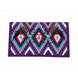 Couvertures de selle western surdimensionnées 34x42, 100% laine de Nouvelle-Zélande, personnalisables pour l'équitation sportive et les compétitions. - Product Image 5